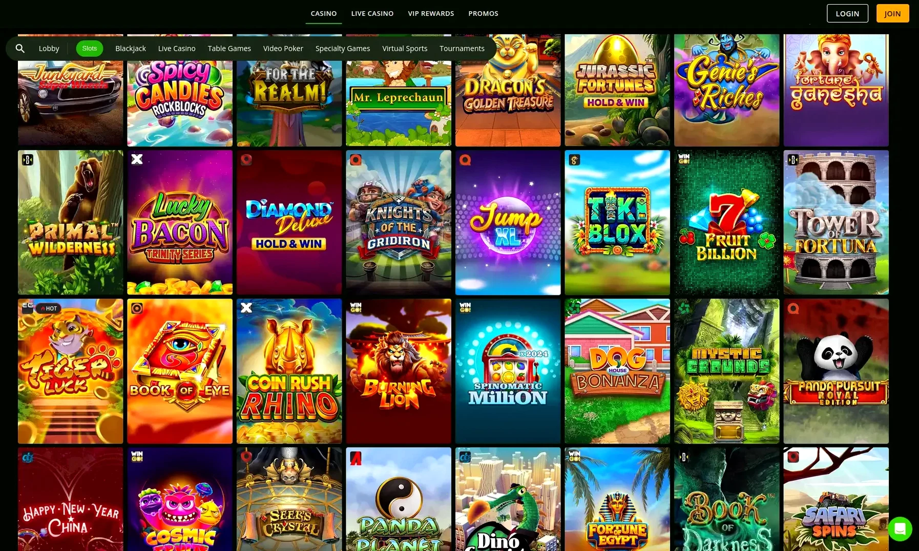 Каталог игр Bitstarz